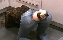 Anal champagne bottle fuck and fisting