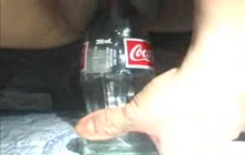 Close up bottle fucking